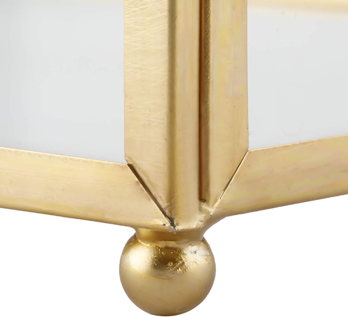 Gold Clear Rectangle Glass Card Box E31102