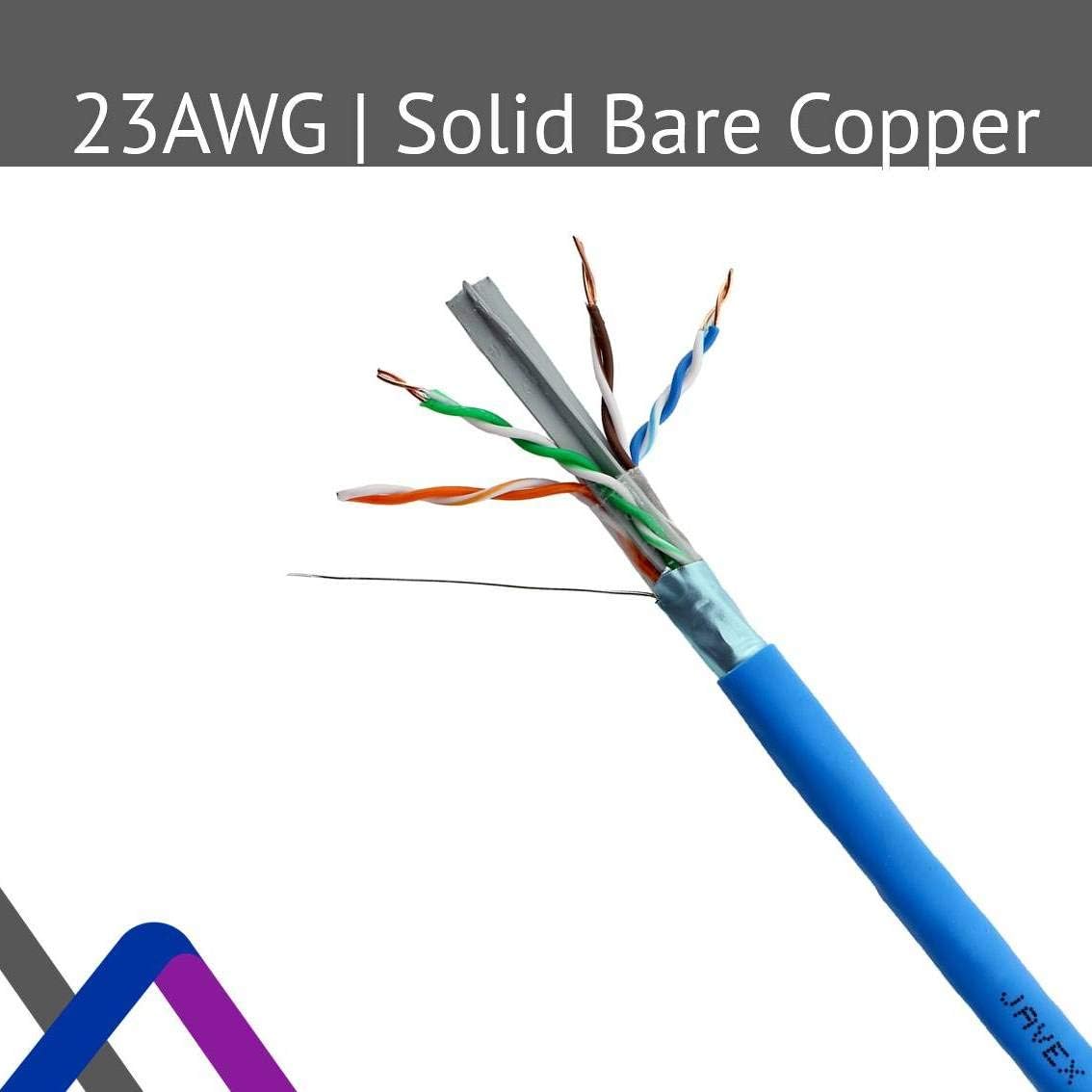 1000 Feet Blue FTP Shielded Bulk Ethernet Cable O57712