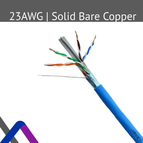 1000 Feet Blue FTP Shielded Bulk Ethernet Cable O57712