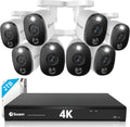 16 Channel 8 Camera 4K DVR Security Camera System with 2TB HDD J677
