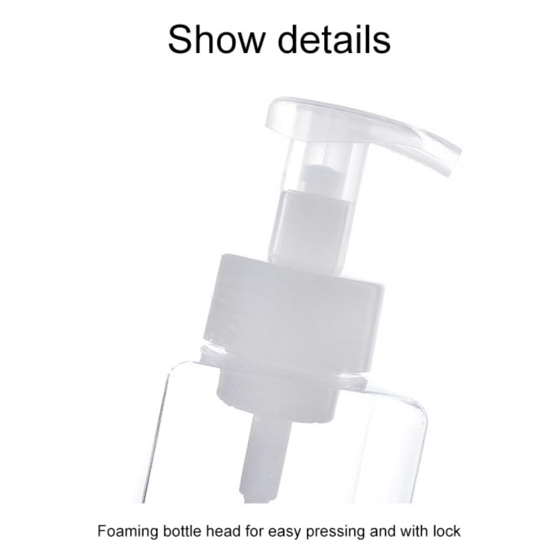 2PCS Refillable Foaming Soap Dispenser Pump Bottle Plastic 250ml S96804