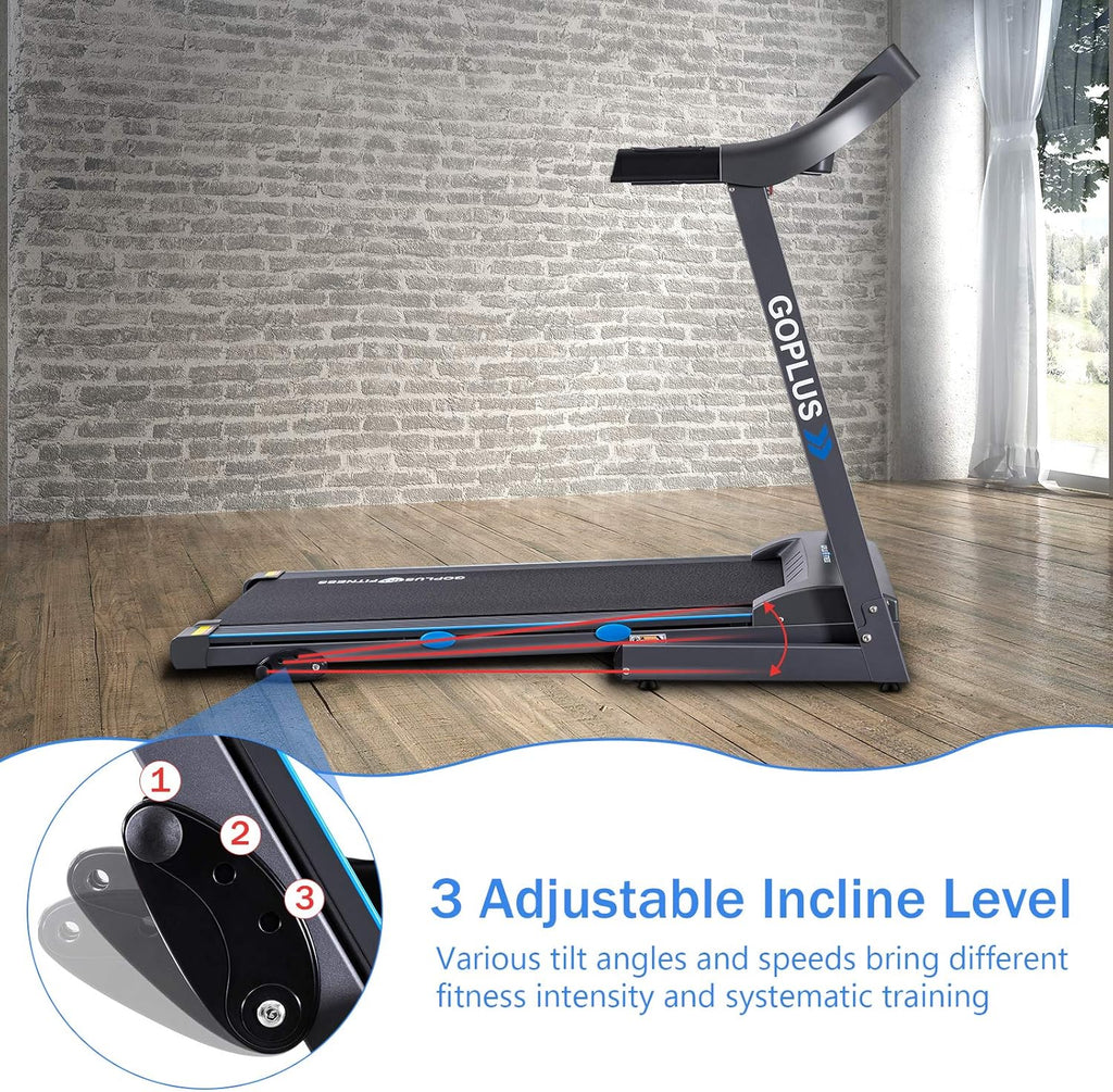2.25HP Folding Treadmill with Incline Electric Treadmill X632