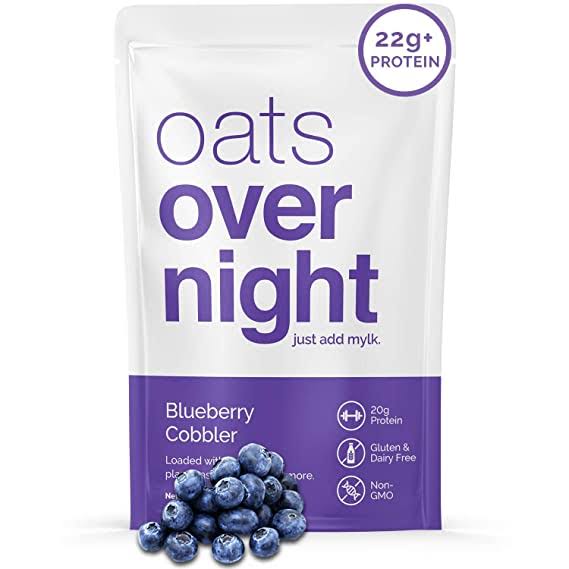 Plant Based Blueberry Cobbler High-Protein Low-Sugar Gluten-Free 2.6oz per Pack L9094