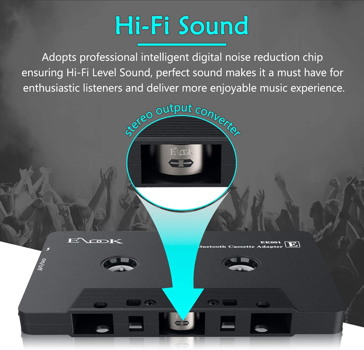 Bluetooth Cassette Receiver Tape Aux Adapter Player F832
