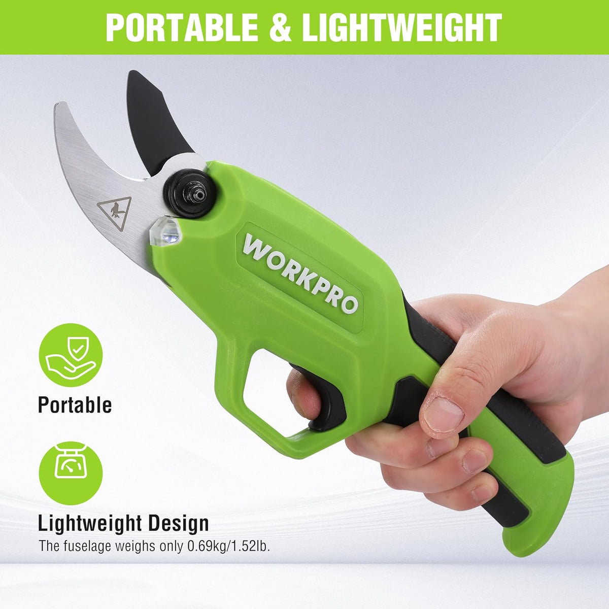 7.2V Electric Pruning Shears with Rechargeable Battery Y384487