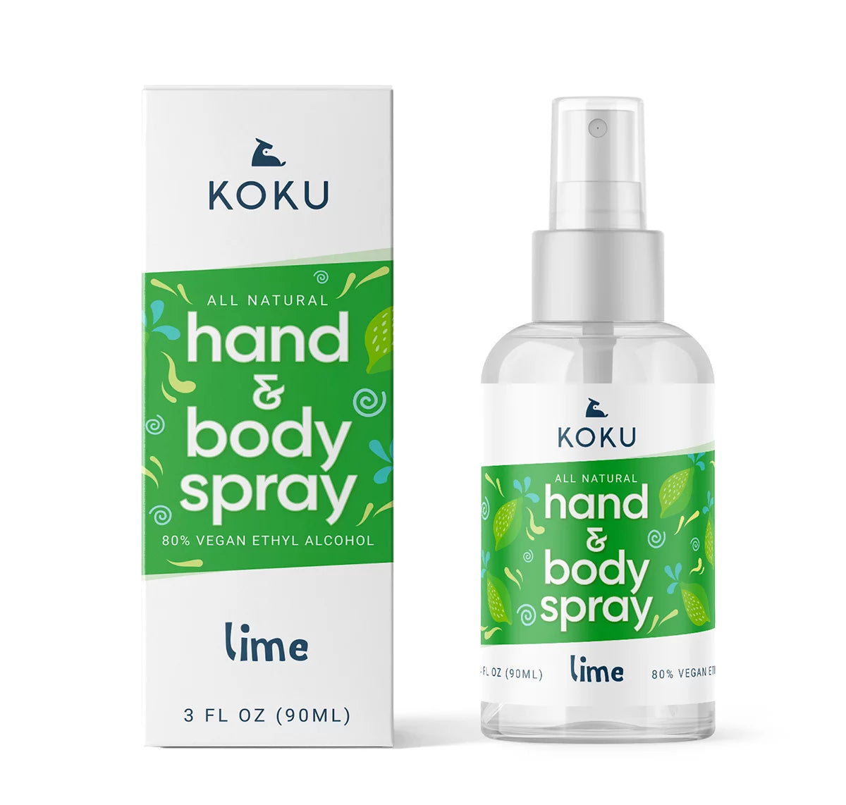 Citrus Hand & Body Spray Variety Pack Three 3-Ounce Travel-Size Spray Bottles Lemon Lime Mandarin Orange J886271