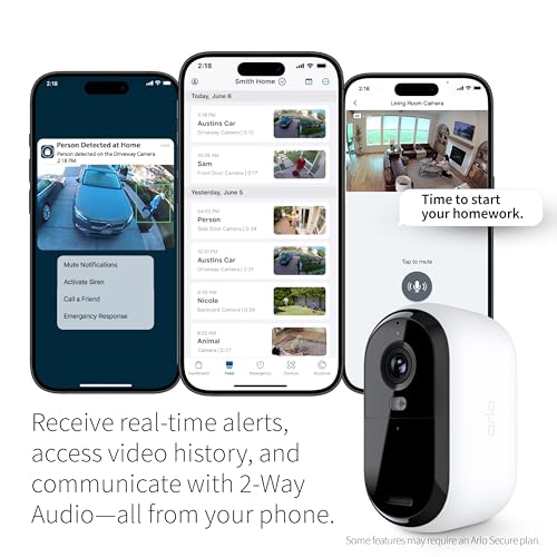 White 2K Wireless Security Camera X675