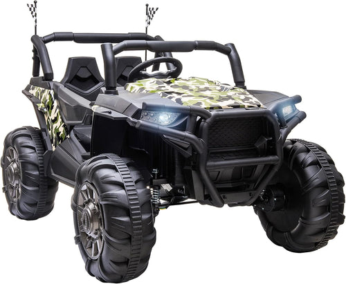 12V 2-Seater Kids Ride On Car Electric Off-Road UTV Truck Toy H376