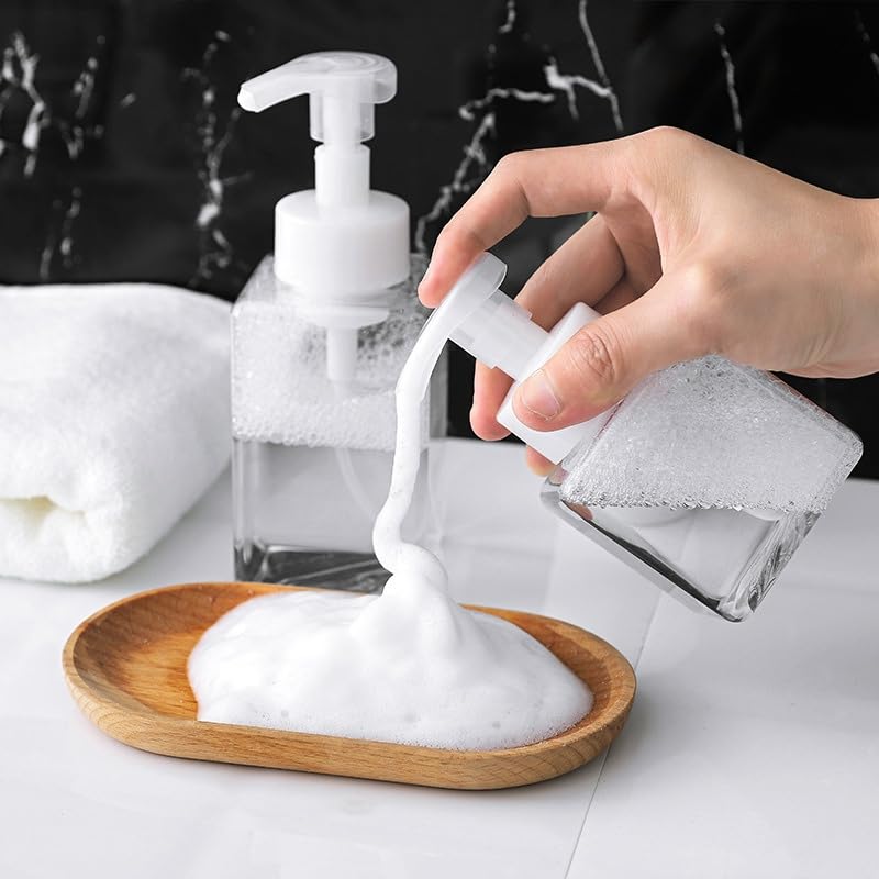 2PCS Refillable Foaming Soap Dispenser Pump Bottle Plastic 250ml S96804