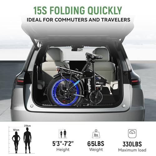 20" Fat Tire Folding Electric Bike with 48V 20AH Removable Battery L89829