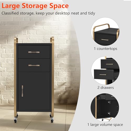 Salon Storage Trolley Cart with Wheels R3319