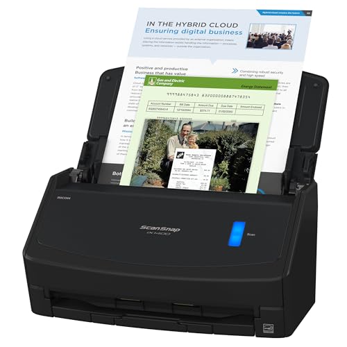 Black Color Document Scanner with Auto Document Feeder O605455