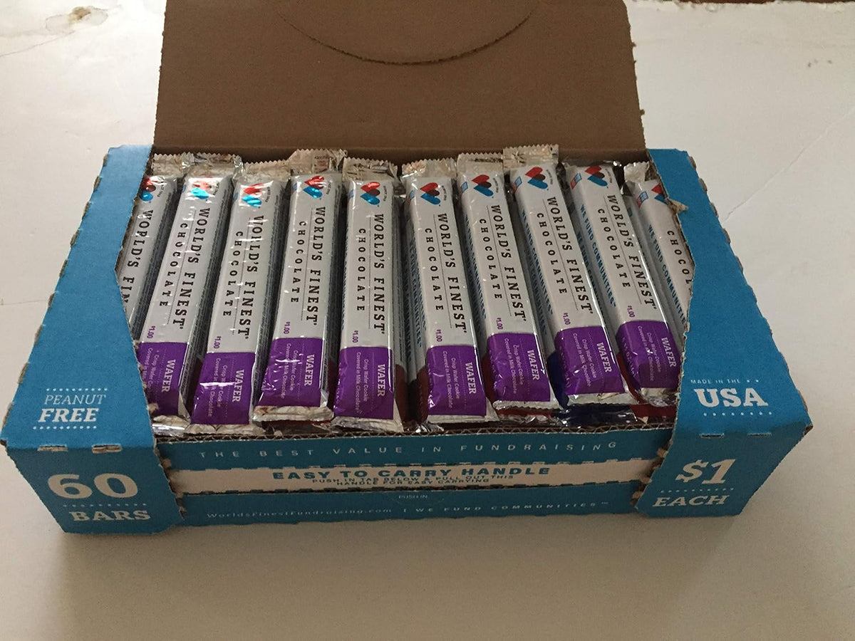 60 Bars Milk Chocolate Wafers D1303
