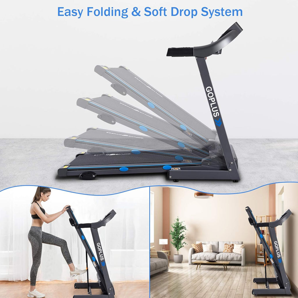2.25HP Folding Treadmill with Incline Electric Treadmill X632
