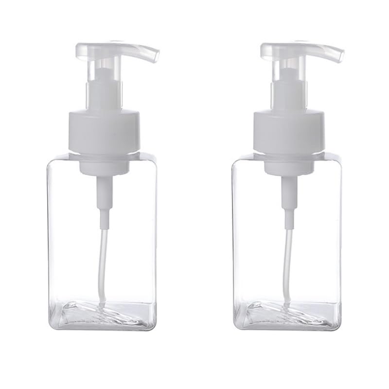 2PCS Refillable Foaming Soap Dispenser Pump Bottle Plastic 250ml S96804