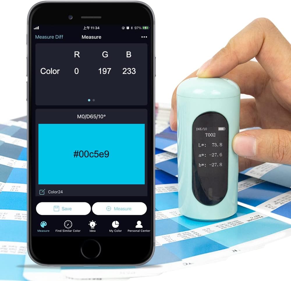 Portable Bluetooth Color Sensor Colorimeter H680
