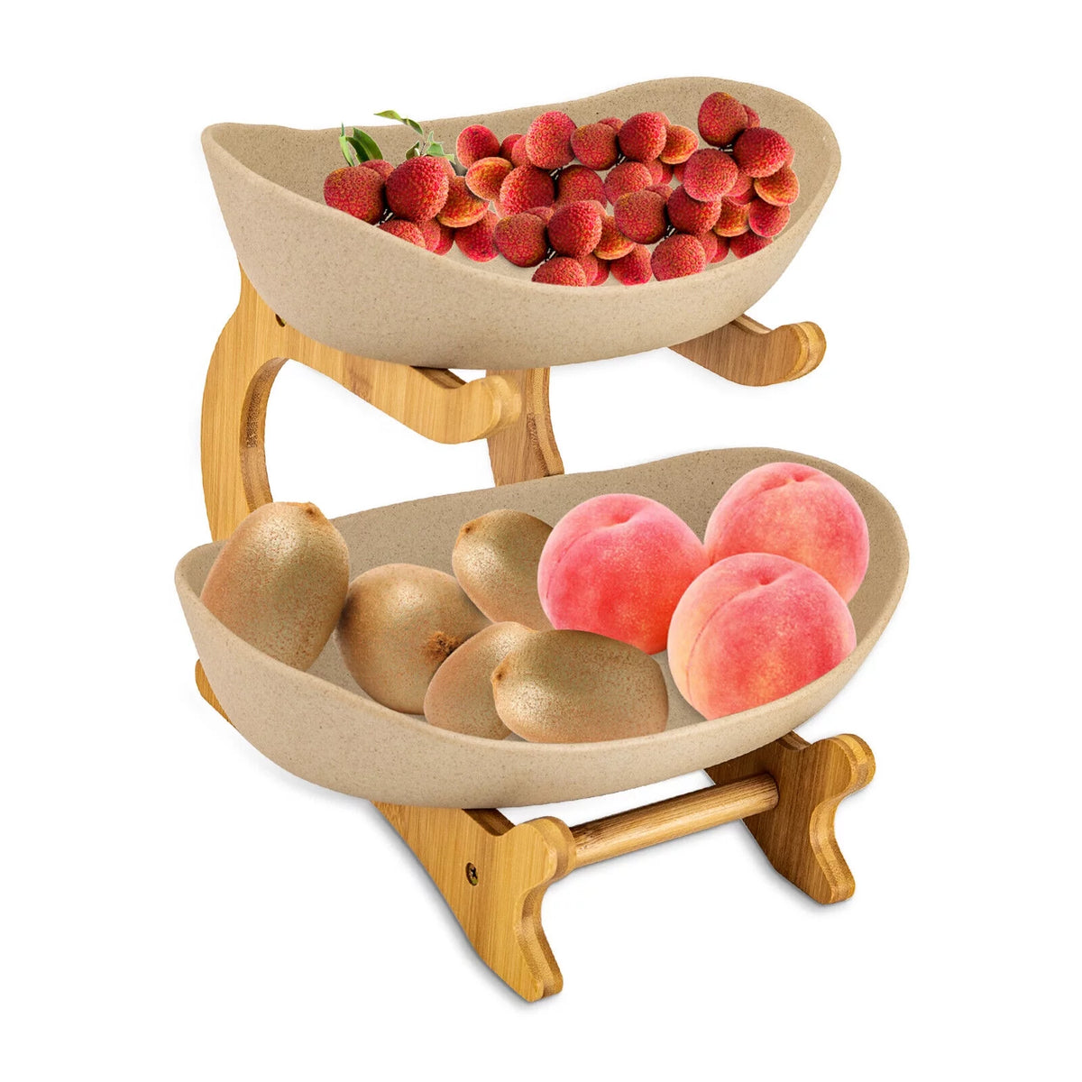 2-Tier Kitchen Countertop Fruit Bowl Fruit Basket H775154