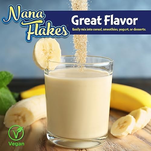 100% Pure Banana Flakes Powder, Two Pound Bag F69865