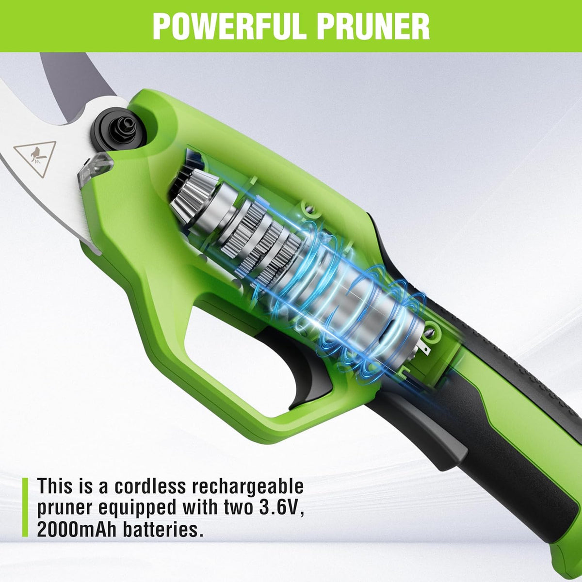 7.2V Electric Pruning Shears with Rechargeable Battery Y384487