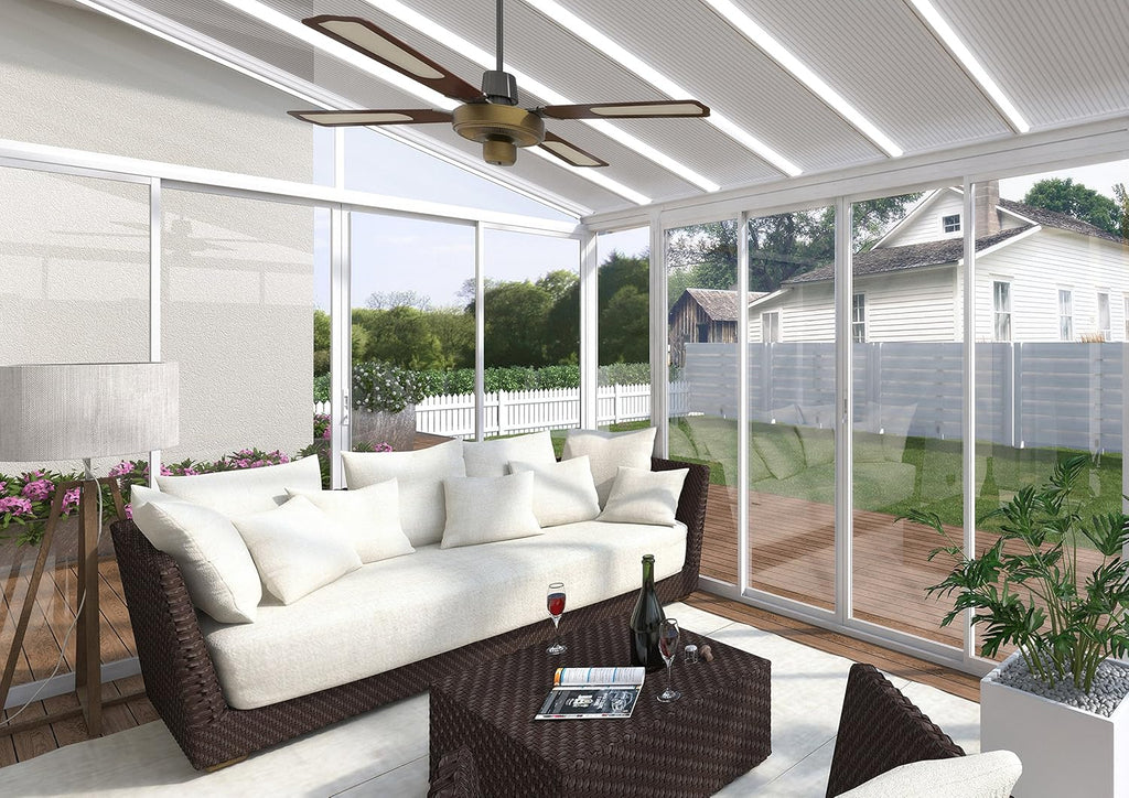 White 10x14 Enclosed Patio Cover Polycarbonate Shelter U227990