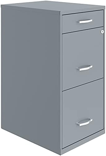 3 Drawer Metal File Cabinet Black D950694