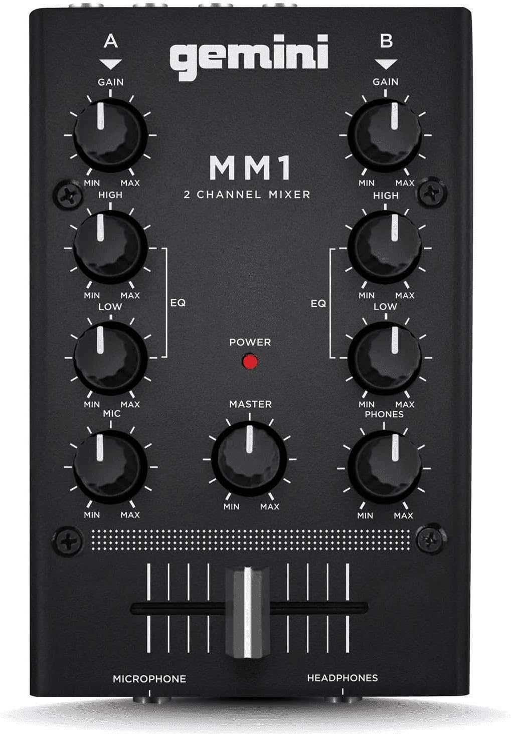 2-Channel DJ Podcast Mixer with Cross-Fader P135
