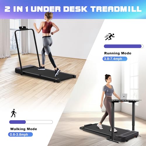 Walking Pad Treadmill, 2.5HP, 265 lb Capacity with Remote Control X613868
