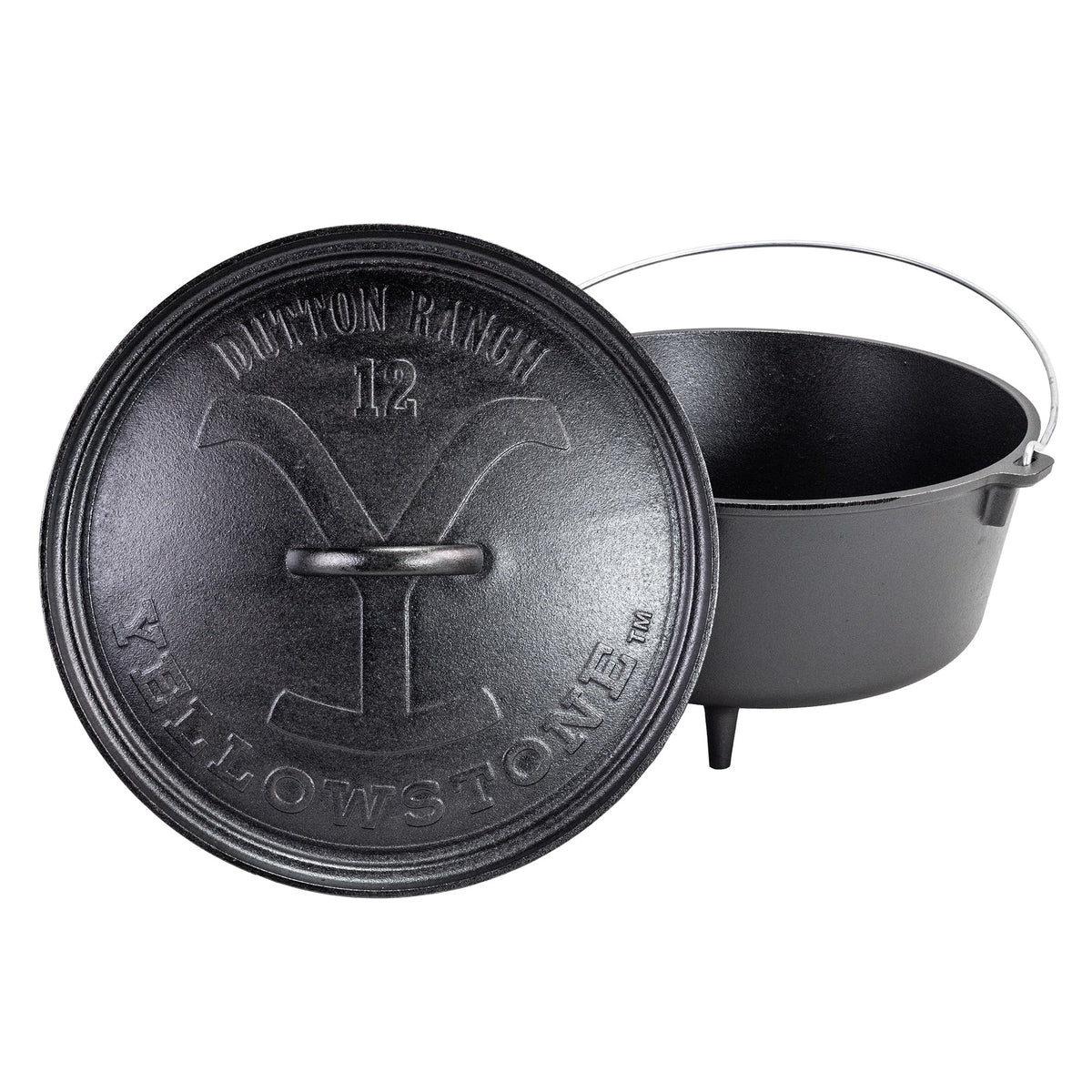 8 Quart Seasoned Cast Iron Camp Dutch Oven H88624