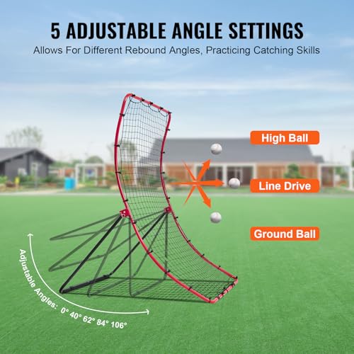 Baseball and Softball Rebounder Net with Pitching Target I3789