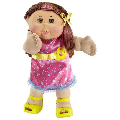 Caucasian Girl Doll with Brunette Hair F90486