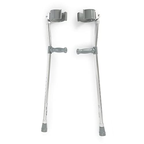 Adjustable Steel Forearm Crutches, 28 in x 37 in, 2 Pack C37458