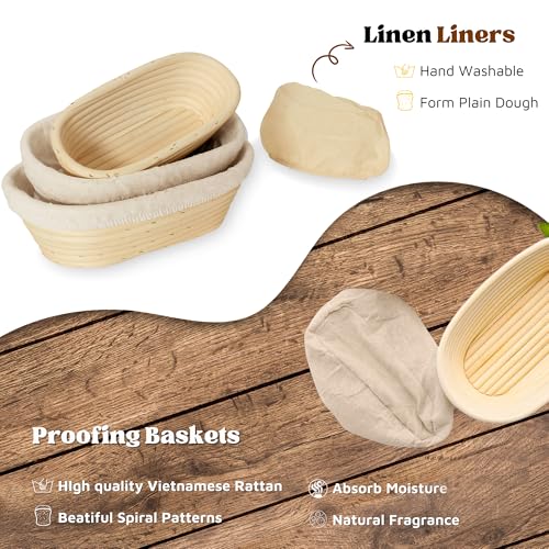 Bread Proofing Baskets Set of 3 O7329