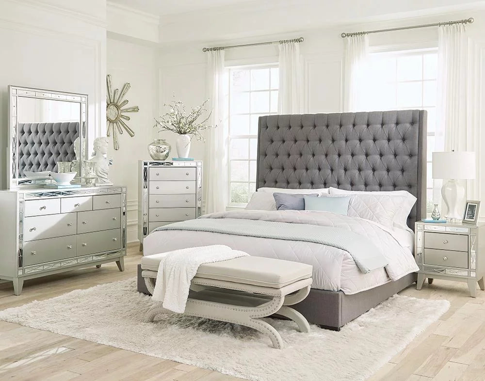 5-piece Eastern King Bedroom Set Grey U621