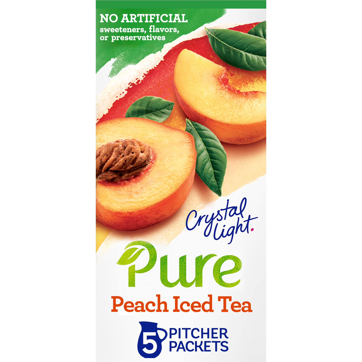 Peach Iced Tea Powdered Drink Mix 2.28 oz/pouch (5 Count Pitcher Packets) V51281
