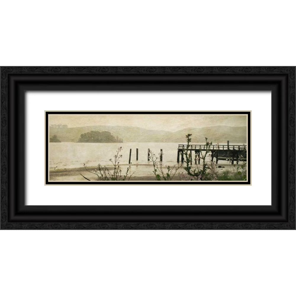 32x13 Black Ornate Wood Framed Museum Art Print S1530