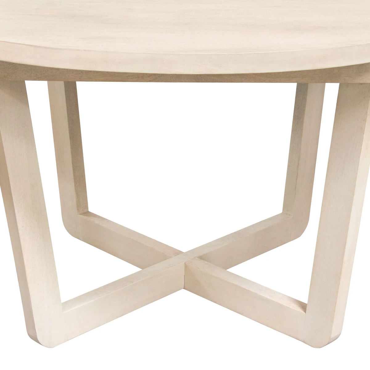 Round Solid Mango Wood Dining Table C61017