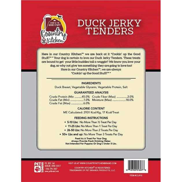 Duck Jerky Dog Treats W869417