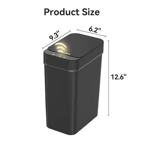 3 Pack 2.6 Gallon Touchless Motion Sensor Trash Can M544431