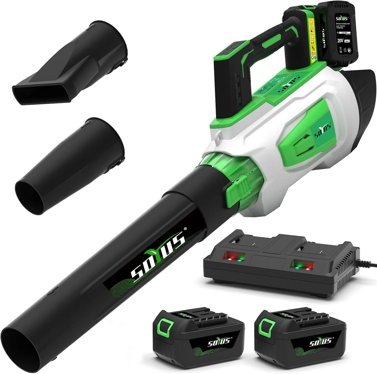 Cordless 20V Leaf Blower 350CFM with 2.0Ah Batteries Z71246