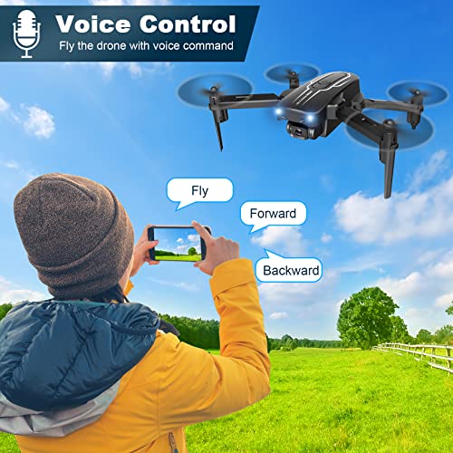 Mini Drone with Camera 1080P HD FPV 90° Adjustable Lens 2 Batteries M22955