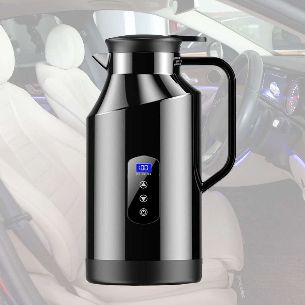 12V 24V 1200ml Stainless Steel Electric Kettle T685847