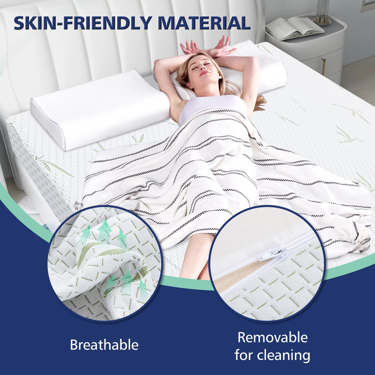 Queen 8 Inch Memory Foam Mattress with Cover H953761