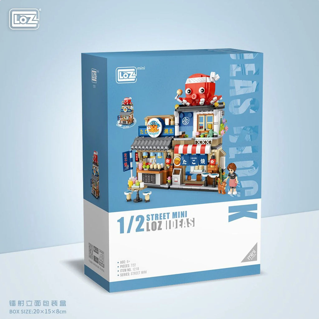 Mini Blocks Japanese Street Style Takoyaki Shop 15 x 20 x 8cm F160344