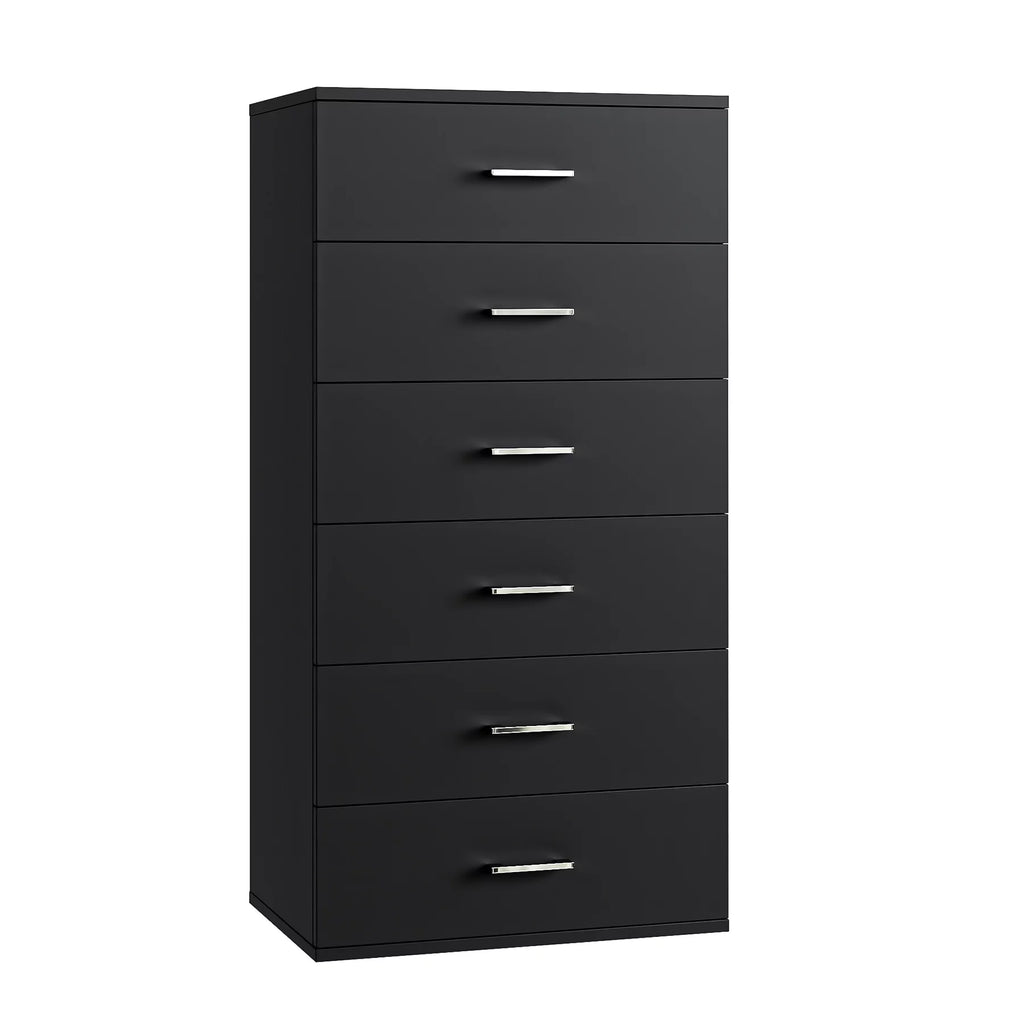 White 6 Drawer Wood Dresser S25925