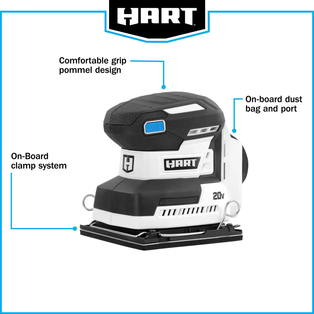 Cordless 1/4 Sheet Sander with Dust Bag T2163