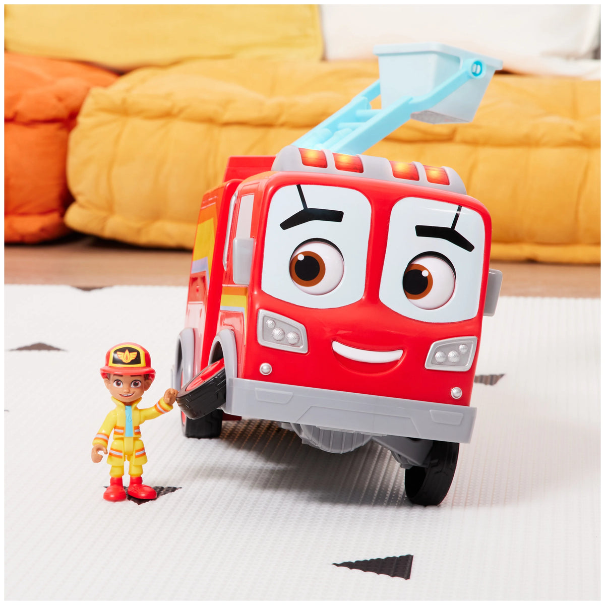 Fire Truck Set with Bo & Flash Figure for Kids Ages 3+ D4606