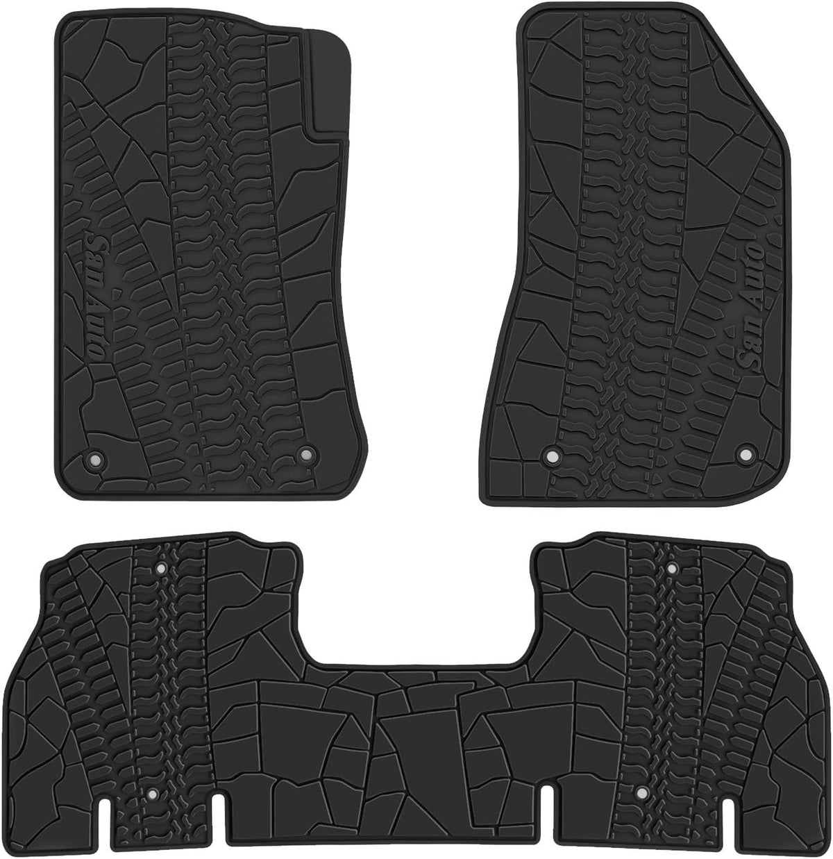 Black Rubber Car Floor Mat N661