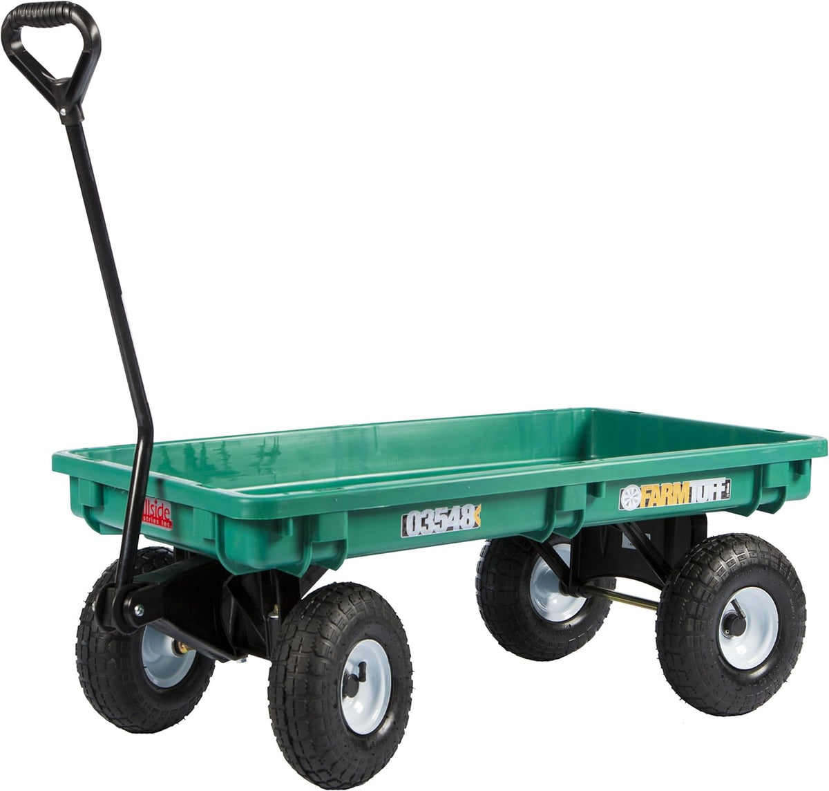 Plastic Deck Wagon, 20-Inch by 38-Inch, Green R11481