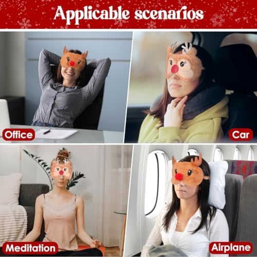2 Pack Plush 3D Contoured Breathable Sleep Mask R952335