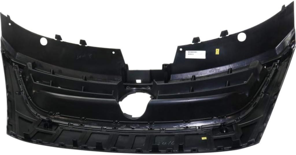 Primed Black Plastic Grille Assembly with Chrome Molding and Distance Sensor Hole X306